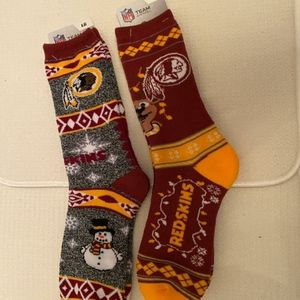 COPY - Washington Redskins Holiday Socks (2) pack